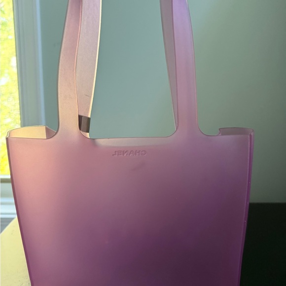 Chanel Logo Jelly Rubber Tote Handbag - Picture 6 of 7